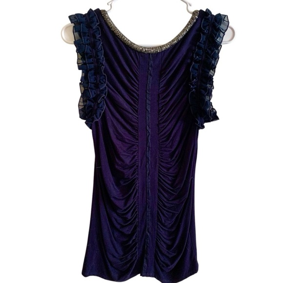 Bee Stiched Navy Gorgeous Top Boutique purchase - Picture 5 of 13